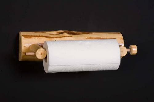 Log Paper Towel Holder by Viking Log Furniture