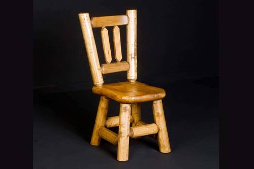 Log Saddle Seat Dining Chair by Viking Log Furniture