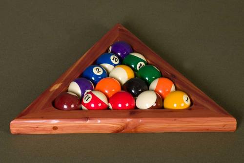 Red Cedar Clear Pool Ball Triangle by Viking Log Furniture