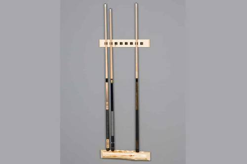 Log Klondike Clear 2 Piece Wall Cue Rack by Viking Log Furniture
