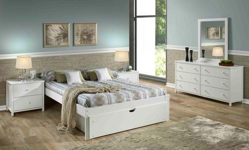 Venice Twin Platform Bed White by Innovations
