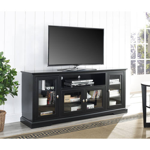 Highboy Wood 70 Inch TV Stand - Black by Walker Edison