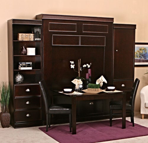 Bristol Vertical Wall Bed w/Table by Wallbeds
