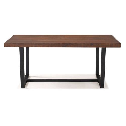 72 Inch Rustic Solid Wood Dining Table - Mahogany by Walker Edison
