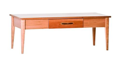 Willow Cocktail Table with Drawer Natural by Comfort Pure