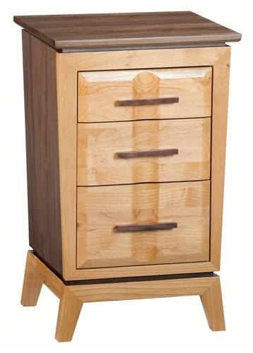 Addison Small 3-Drawer Nightstand, Duet by Wittier Wood Furniture