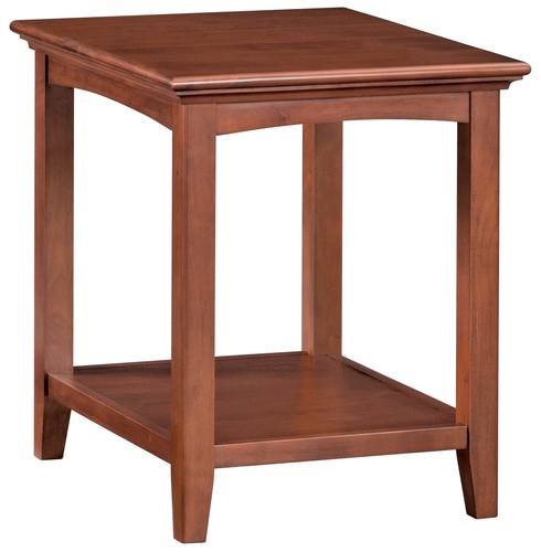 McKenzie Side Table, Glazed Antique Cherry by Whittier Wood Furniture