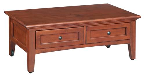 McKenzie Lift Top Coffee Table, Glazed Antique Cherry by Wittier Wood Furniture