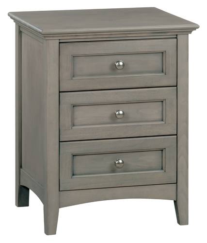 McKenzie 3-Drawer Nightstand, Fieldstone by Whittier Wood Furniture