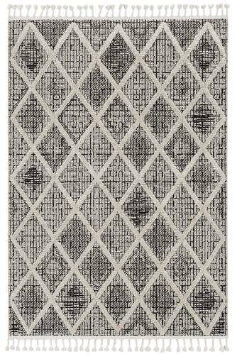 Willow Charcoal Diamonds Area Rug by KAS Rugs