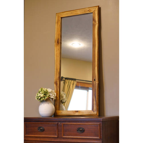 Wood Framed Walnut Mirror by Strata