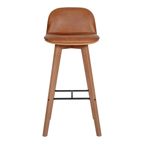 Napoli Leather Barstool Tan by Moe's Home Collection
