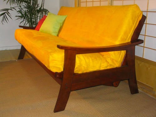 Kyoto Futon Frame Dark Cherry by Prestige