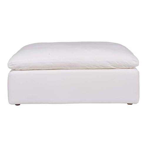 Clay Ottoman Livesmart Fabric White by Moe's Home Collection