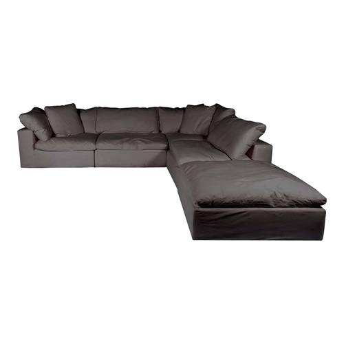 Clay Dream Modular Sectional Livesmart Fabric Light Grey by Moe's Home Collection