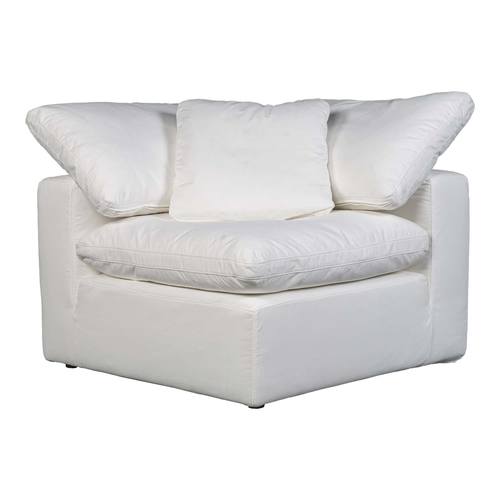 Terra Condo Corner Chair Livesmart Fabric Cream by Moe's Home Collection
