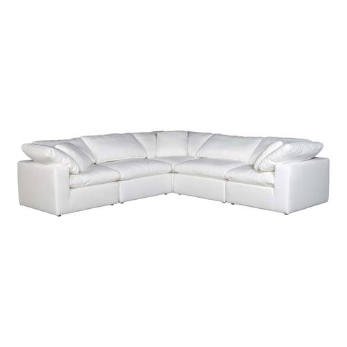 Terra Condo Classic L Modular Sectional Livesmart Fabric Cream by Moe's Home Collection