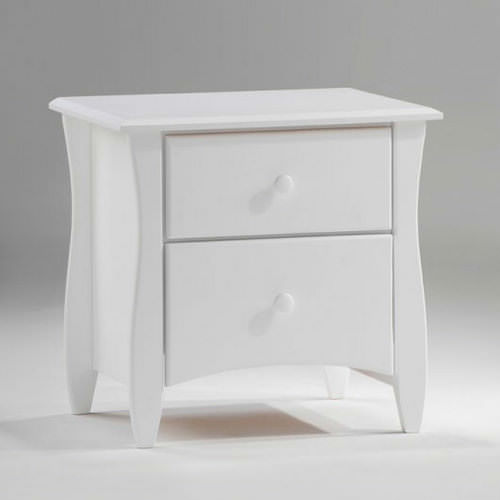 Clove Nightstand (2 Drawers) White by Night & Day Furniture