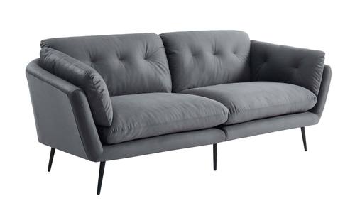 Divani Casa Cody Modern Grey Fabric Sofa - Thumbnail 4