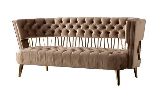 Divani Casa Courtney Loveseat - Thumbnail 2