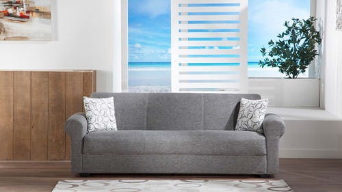 Elita S Diego Gray Sofa Bed by Bellona