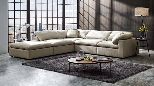 Divani Casa Kramer - Modern Modular Cream Fabric Sectional Sofa by VIG  Furniture
