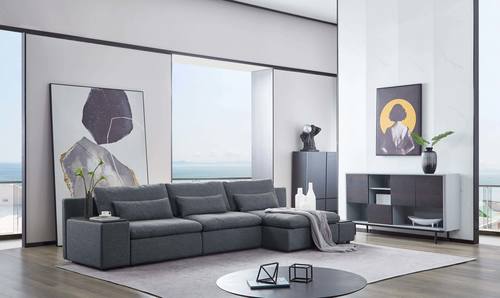 Divani Casa Paseo - Modern Grey Sectional Sofa by VIG Furniture