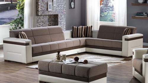 Moon Platin Mustard Sectional Sofa by Bellona