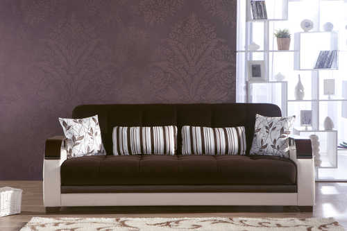 Natural Colins Brown Sofa Bed by Bellona