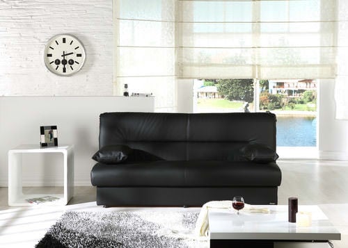 Regata Escudo Black Sofa Bed by Bellona