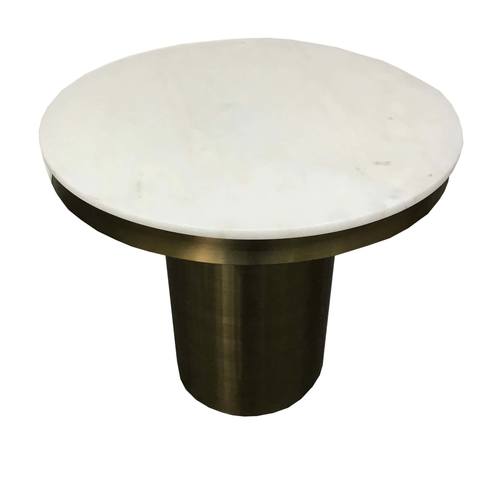 Modrest Rocky - Glam White & Gold End Table by VIG Furniture
