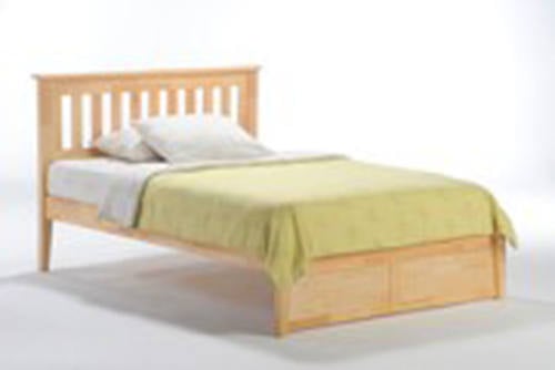 P Series Rosemary Natural Platform Bed by Night & Day Furniture