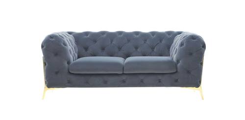 Divani Casa Sheila - Modern Dark Grey Fabric Loveseat by VIG Furniture