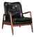 Bully Lounge Chair & Ottoman Black by Zuo Modern