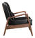 Bully Lounge Chair & Ottoman Black by Zuo Modern