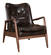 Bully Lounge Chair & Ottoman Brown by Zuo Modern