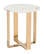 Atlas End Table Stone & Gold by Zuo Modern