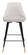 Piccolo Counter Chair Gray Velvet  by Zuo Modern