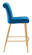Niles Counter Chair Blue Velvet by Zuo Modern