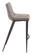Magnus Bar Chair Gray & Walnut (Set of 2) by Zuo Modern