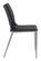 Ace Dining Chair Black &  Brushed Stainless Steel (Set of 2) by Zuo Modern