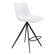 Aki Counter Chair White & Black (Set of 2) by Zuo Modern