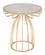 Silo Side Table Mirror & Gold by Zuo Modern