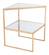 Planes Side Table Gold & Mirror by Zuo Modern