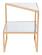 Planes Side Table Gold & Mirror by Zuo Modern