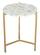 Haru Side Table White & Gold by Zuo Modern