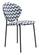 Clyde Dining Chair (Set of 2) Geometric Print & Black by Zuo Modern