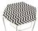 Forma Side Table Black & White by Zuo Modern