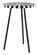 Flare Side Table Black & White by Zuo Modern