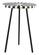 Flare Side Table Black & White by Zuo Modern